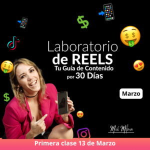 Tu Guía de contenido de 30 días LABORATORIO DE REELS  - MARZO 2025